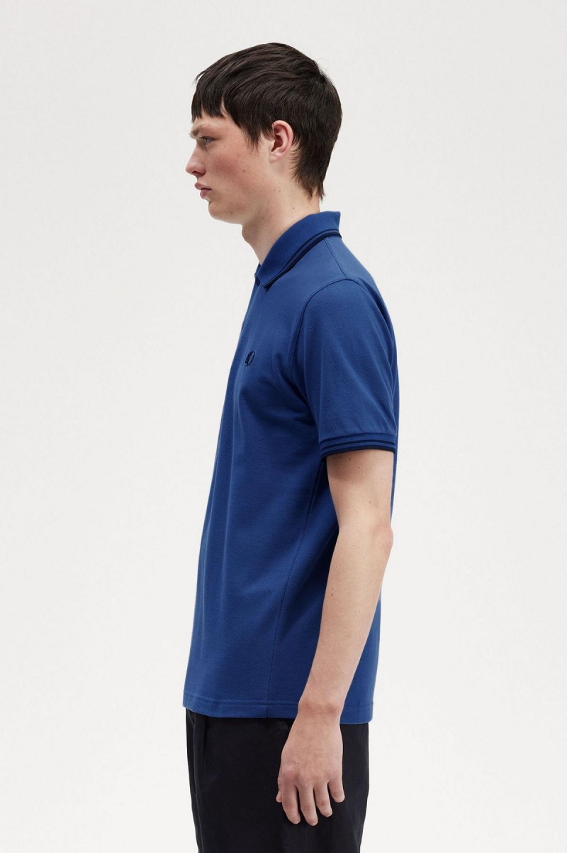 Fred Perry M12 Polo Shirts Herren Navy Navy | CHZPD43190