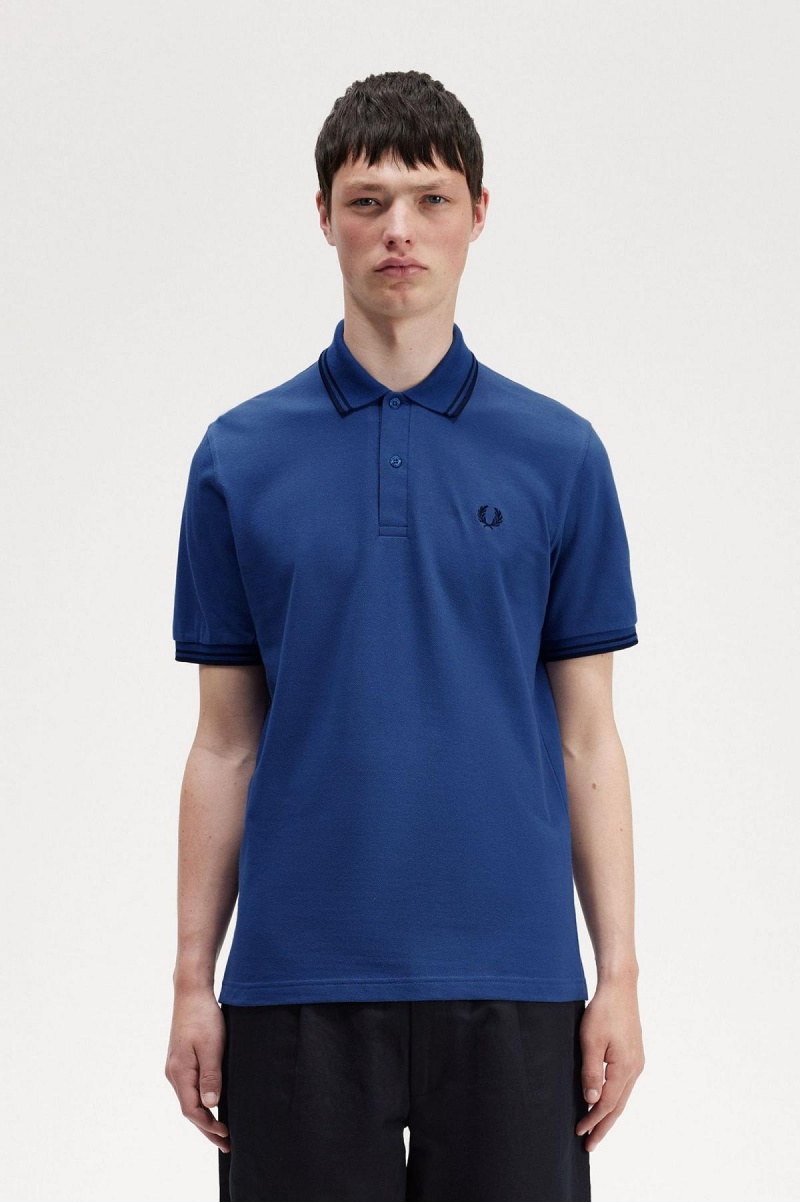 Fred Perry M12 Polo Shirts Herren Navy Navy | CHZPD43190