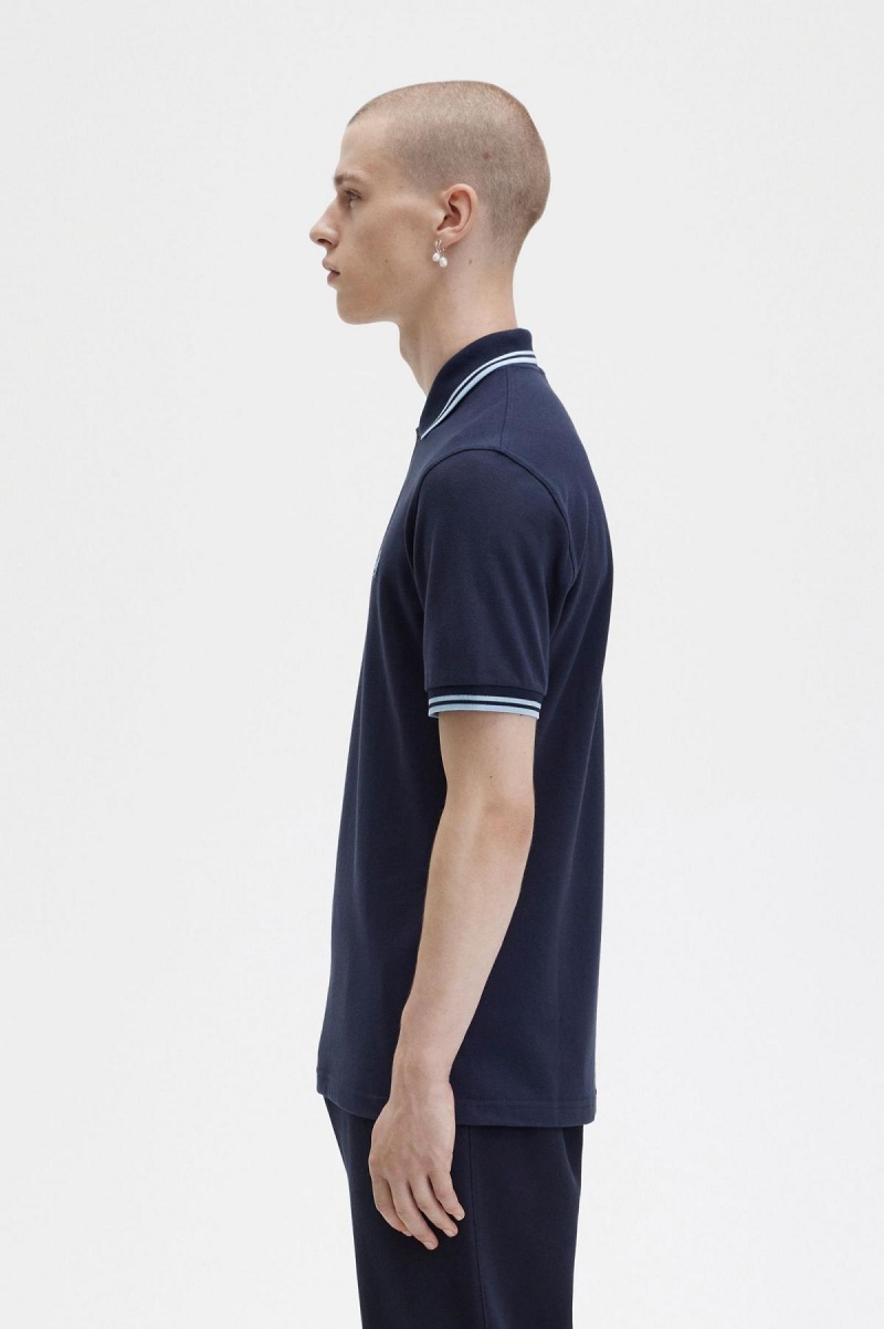 Fred Perry M12 Polo Shirts Herren Navy | QCHUV95335