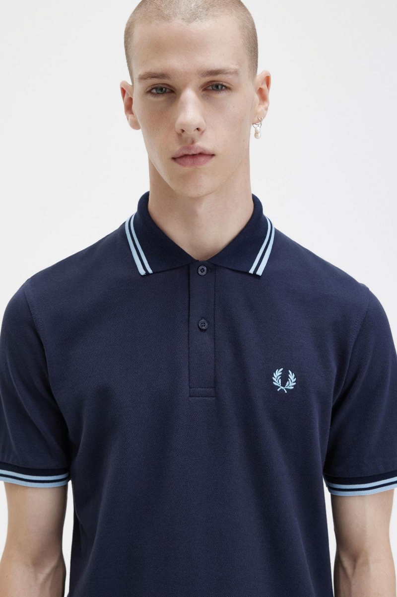 Fred Perry M12 Polo Shirts Herren Navy | QCHUV95335