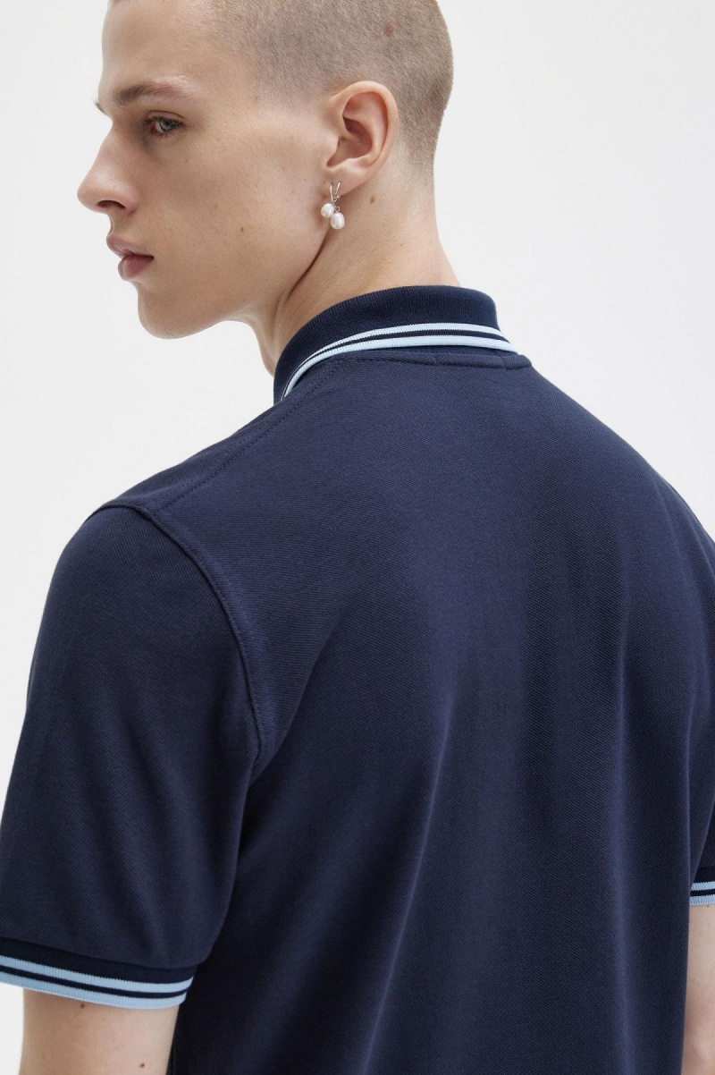 Fred Perry M12 Polo Shirts Herren Navy | QCHUV95335