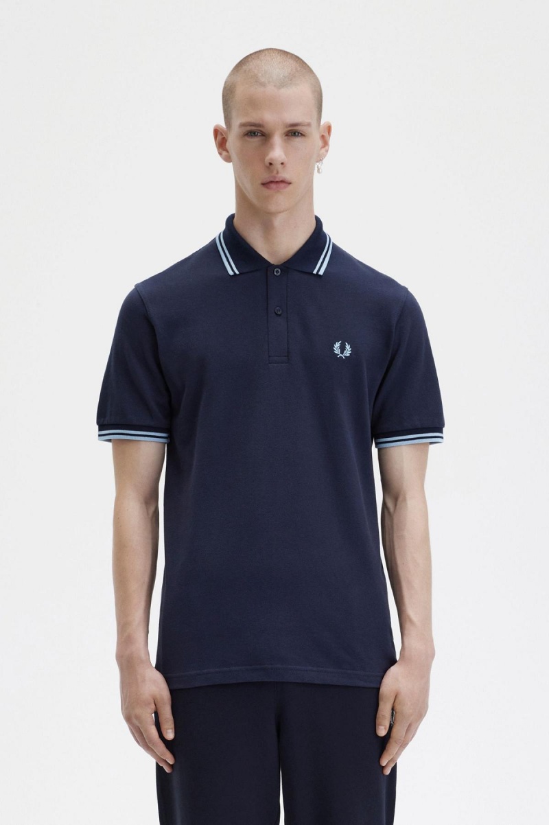 Fred Perry M12 Polo Shirts Herren Navy | QCHUV95335
