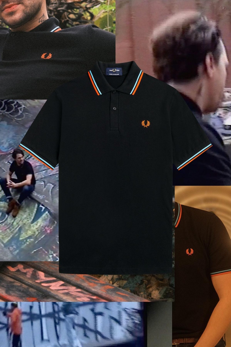 Fred Perry M12 Polo Shirts Herren Schwarz Blau Orange | CHCIF79317