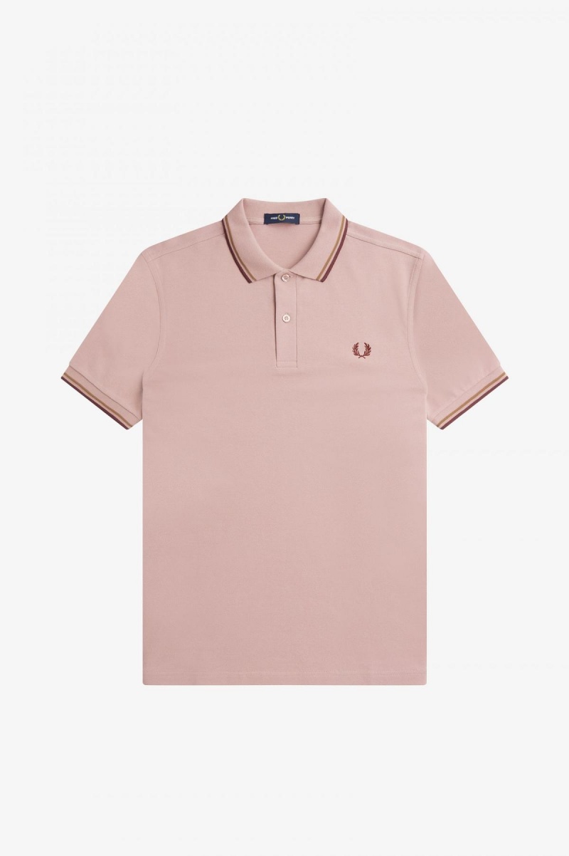 Fred Perry M3600 Fred Perry Shirt Herren Rosa Rosa | LCHSX93574