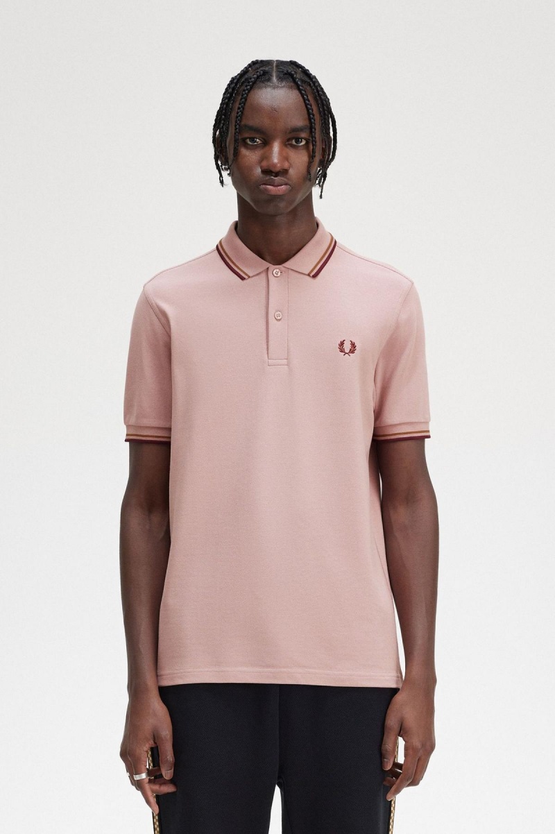 Fred Perry M3600 Fred Perry Shirt Herren Rosa Rosa | LCHSX93574