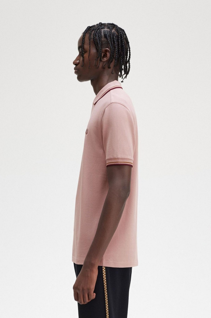 Fred Perry M3600 Fred Perry Shirt Herren Rosa Rosa | LCHSX93574