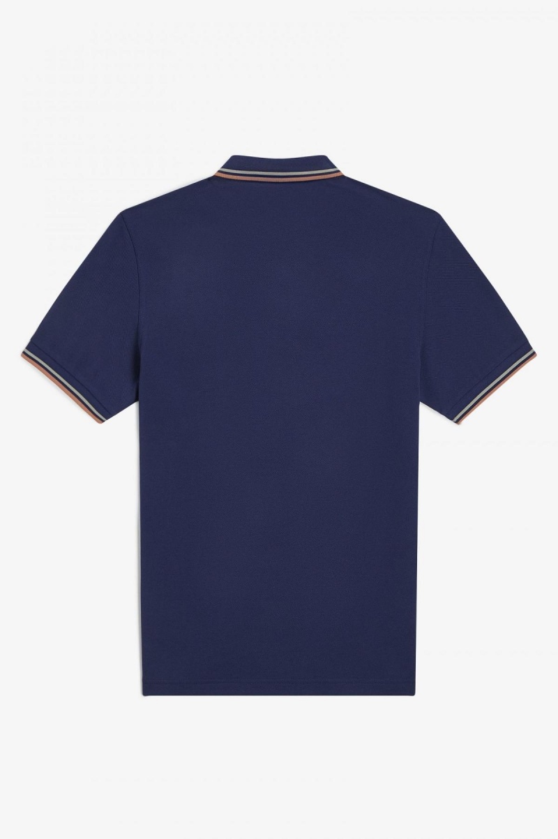 Fred Perry M3600 Fred Perry Shirt Herren Navy Hell | ECHHC26112