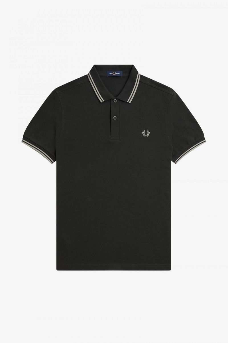 Fred Perry M3600 Fred Perry Shirt Herren Grün | ZCHNQ78331