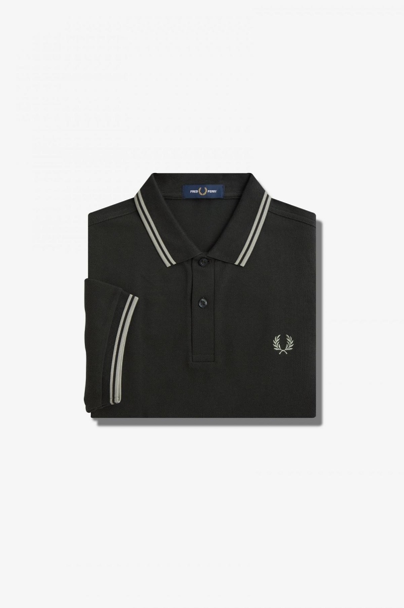 Fred Perry M3600 Fred Perry Shirt Herren Grün | ZCHNQ78331