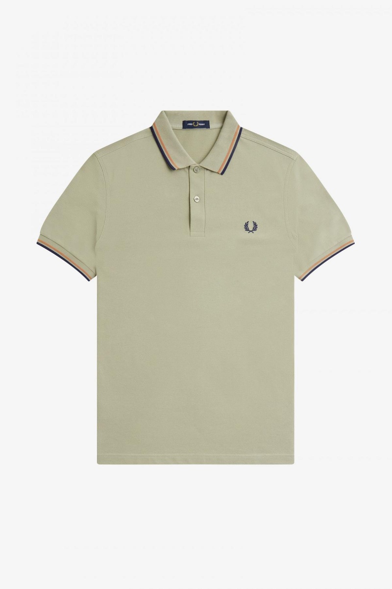 Fred Perry M3600 Fred Perry Shirt Herren Hellnavy | UCHTG80156
