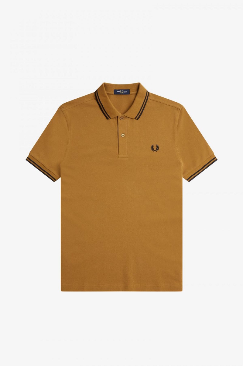 Fred Perry M3600 Fred Perry Shirt Herren Dunkelschwarz Schwarz | CHJVR37813