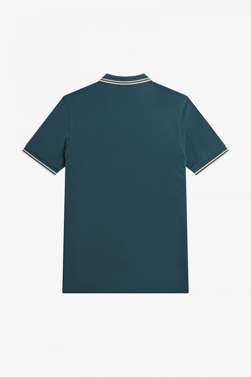 Fred Perry M3600 Fred Perry Shirt Herren Blau Hellhell | LCHSX74339