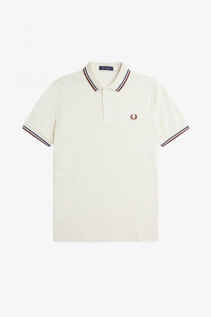 Fred Perry M3600 Fred Perry Shirt Herren Navy Braun | CHQCS10164