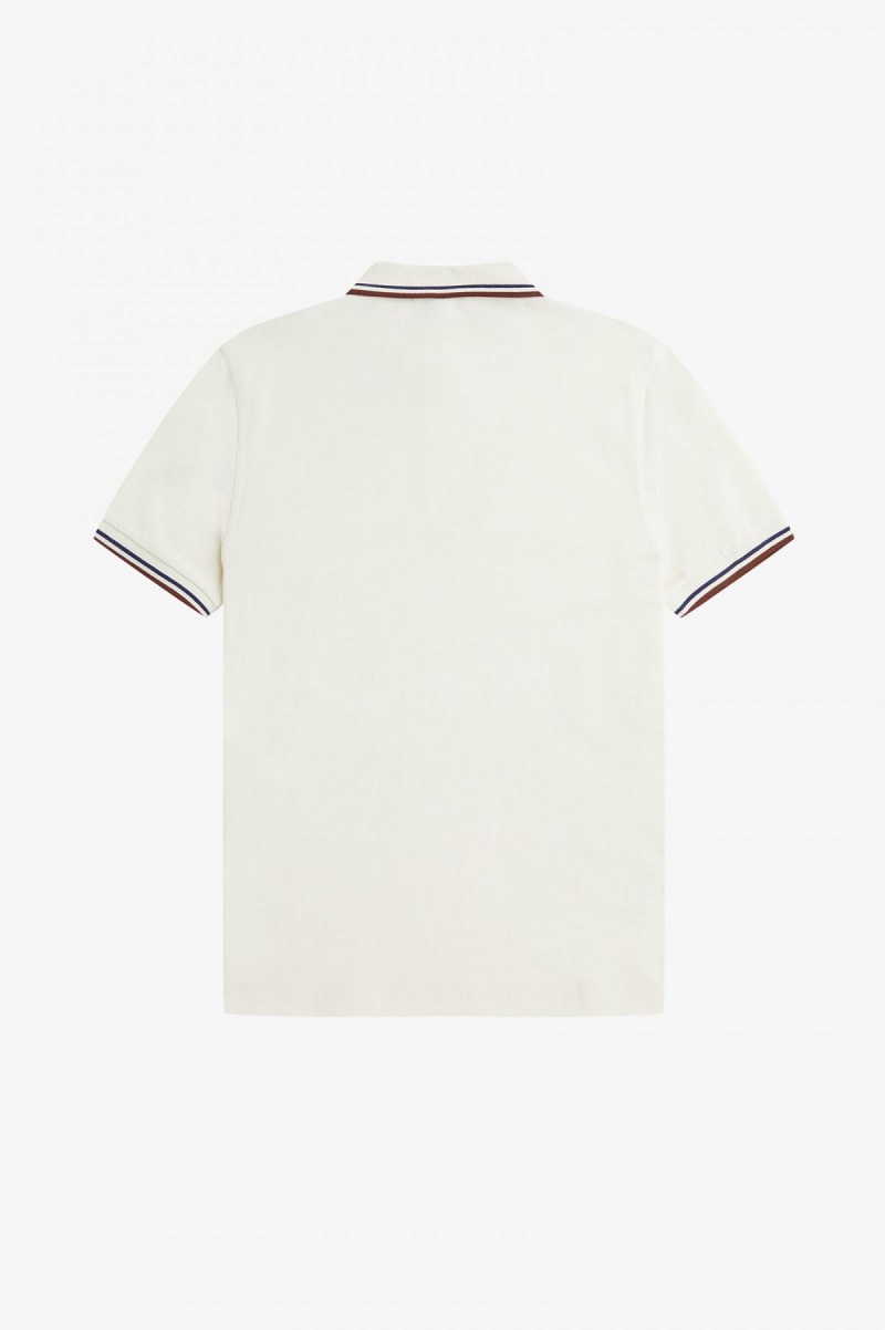 Fred Perry M3600 Fred Perry Shirt Herren Navy Braun | CHQCS10164
