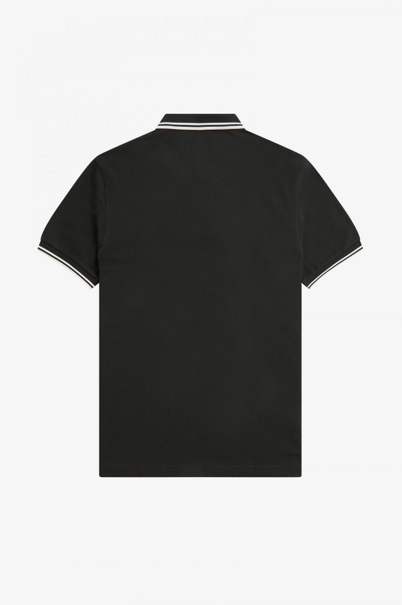 Fred Perry M3600 Fred Perry Shirt Herren Grün Weiß Weiß | GCHEC71217