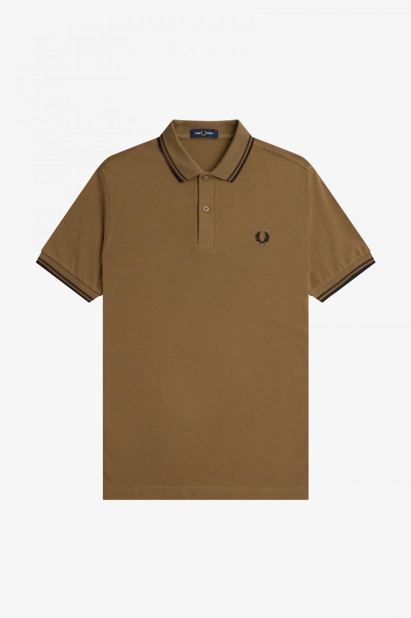 Fred Perry M3600 Fred Perry Shirt Herren Schwarz | CHQAV72915