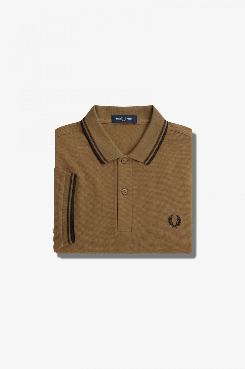 Fred Perry M3600 Fred Perry Shirt Herren Schwarz | CHQAV72915