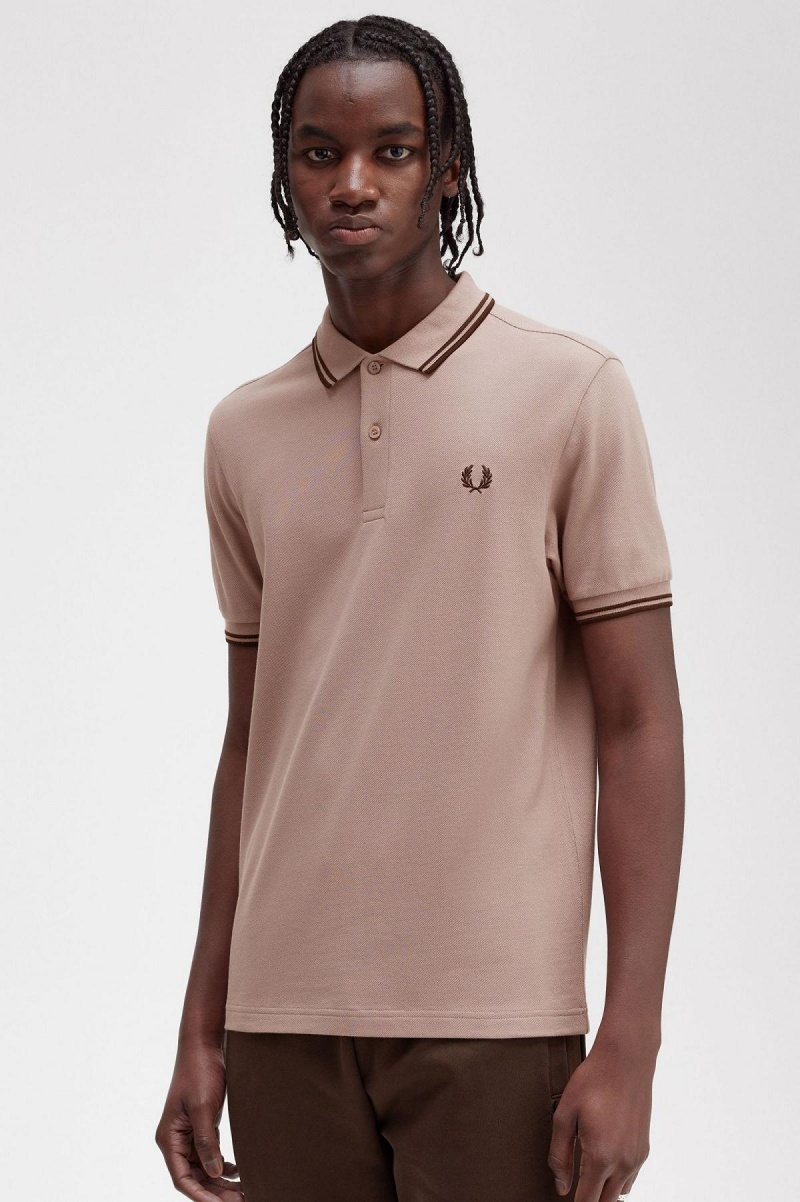 Fred Perry M3600 Polo Shirts Herren Dunkelrosa | CHCIF74807