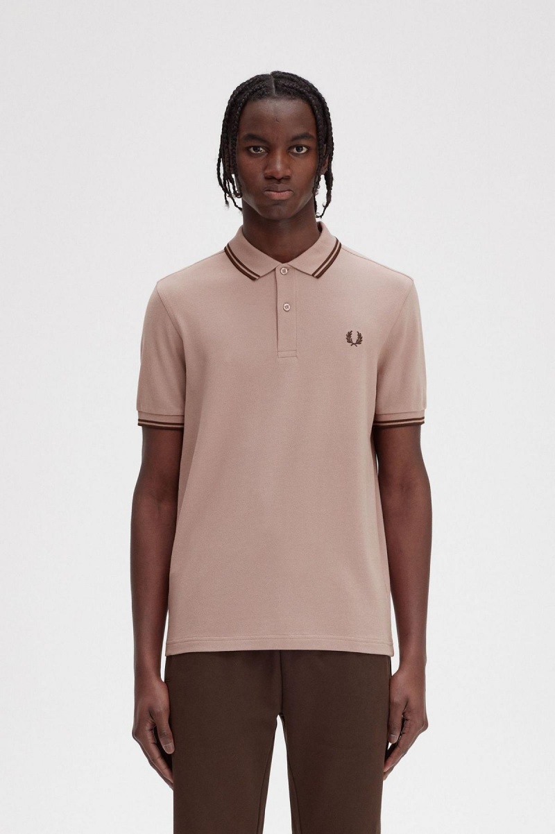 Fred Perry M3600 Polo Shirts Herren Dunkelrosa | CHCIF74807