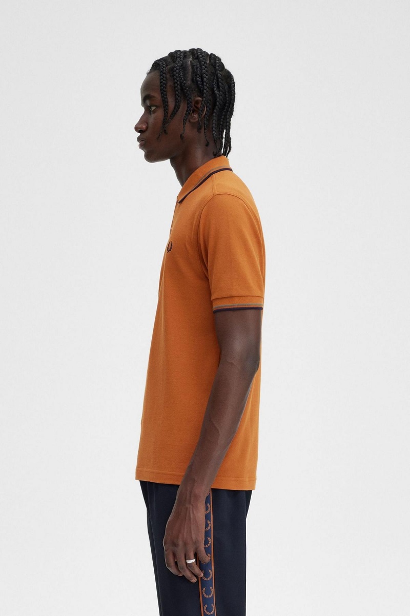 Fred Perry M3600 Polo Shirts Herren Grün Navy | ECHVG24010