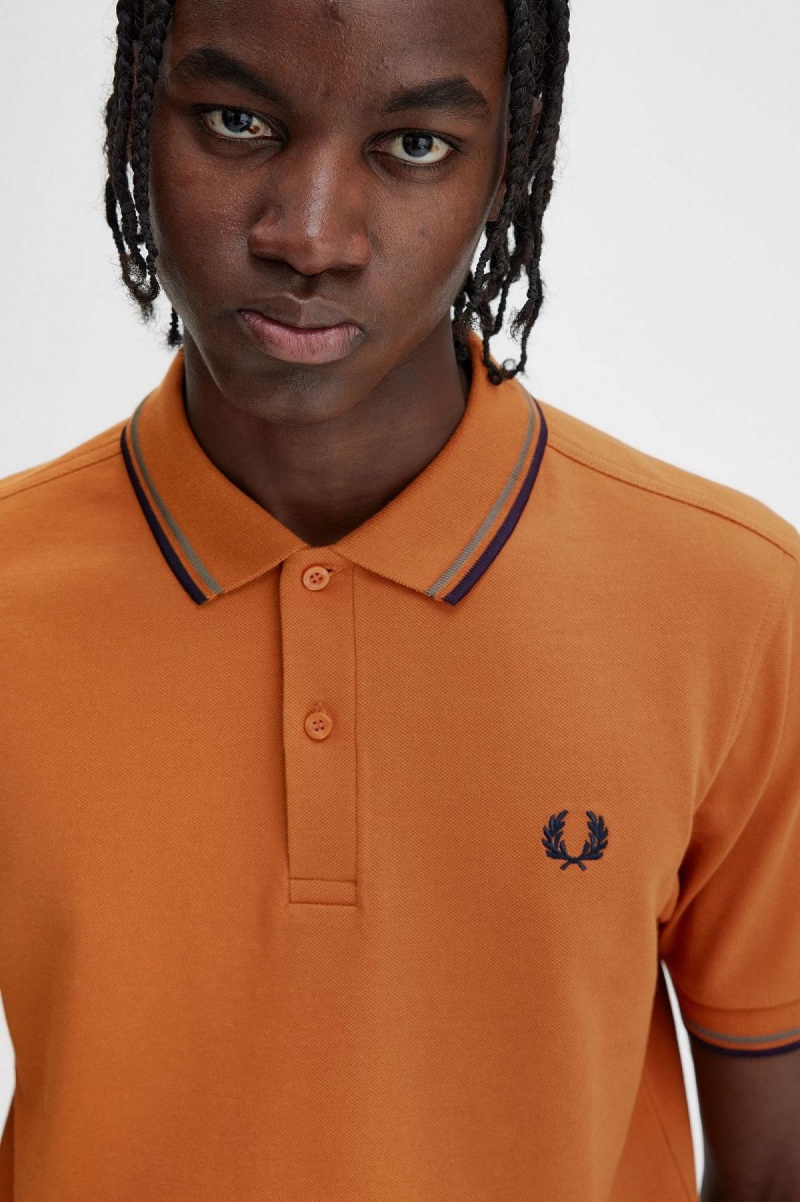 Fred Perry M3600 Polo Shirts Herren Grün Navy | ECHVG24010