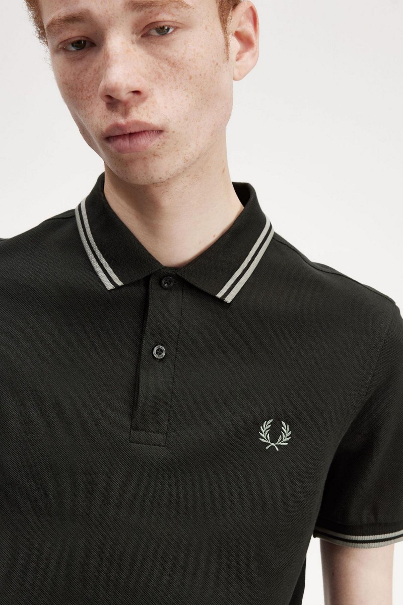 Fred Perry M3600 Polo Shirts Herren Grün | CHXMI16691
