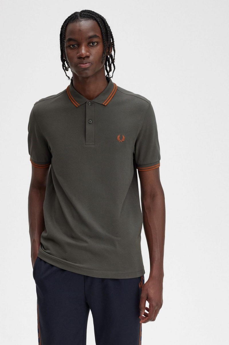Fred Perry M3600 Polo Shirts Herren Grün | DCHKV96906