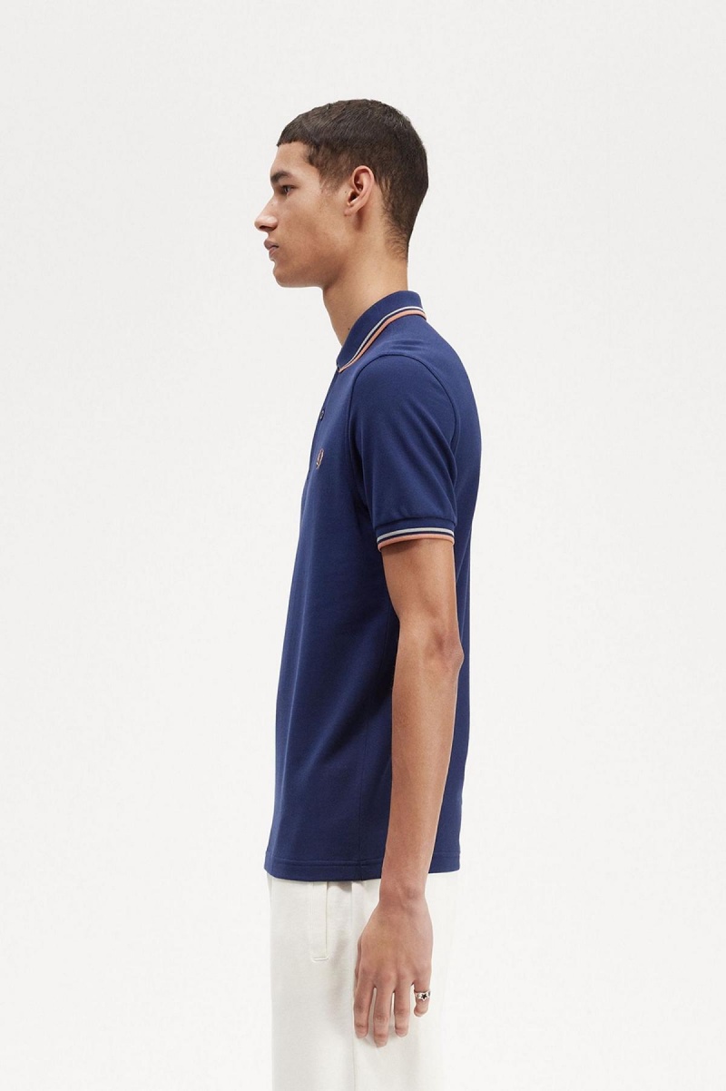 Fred Perry M3600 Polo Shirts Herren Navy Hell | CHJBT86093