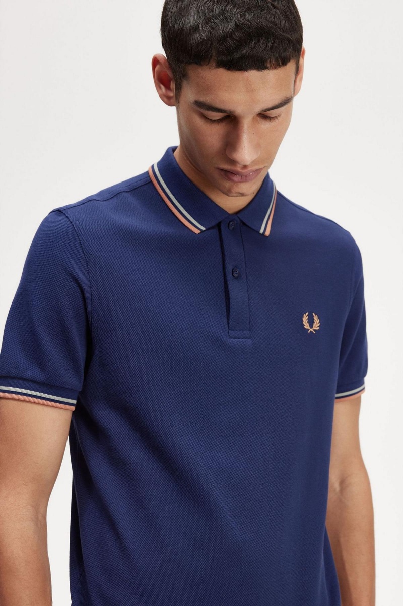 Fred Perry M3600 Polo Shirts Herren Navy Hell | CHJBT86093