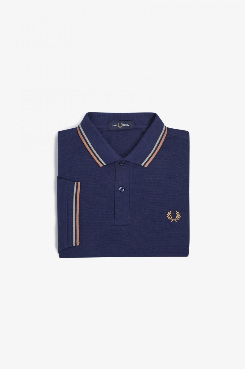 Fred Perry M3600 Polo Shirts Herren Navy Hell | CHJBT86093
