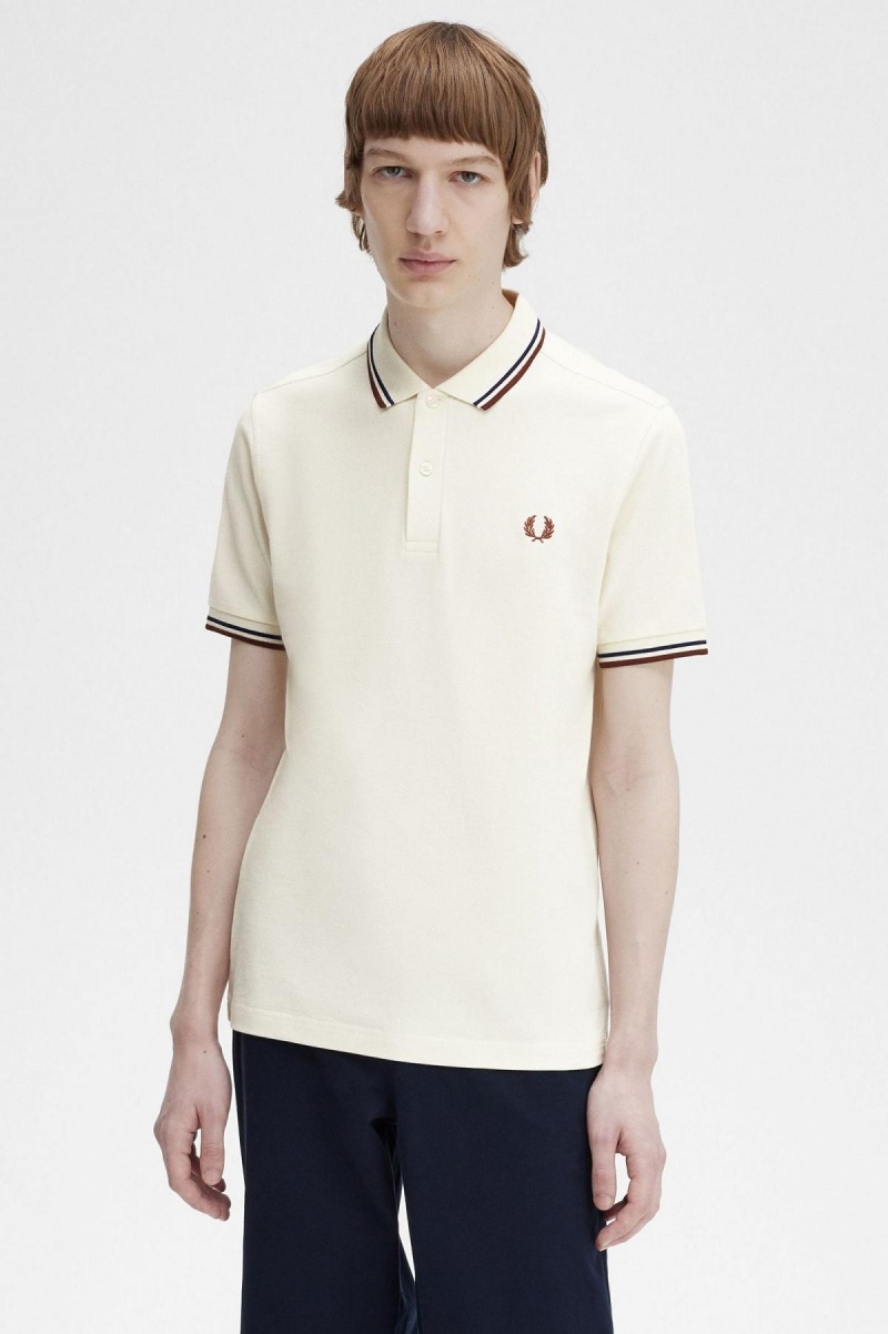 Fred Perry M3600 Polo Shirts Herren Navy Braun | ECHVG82594
