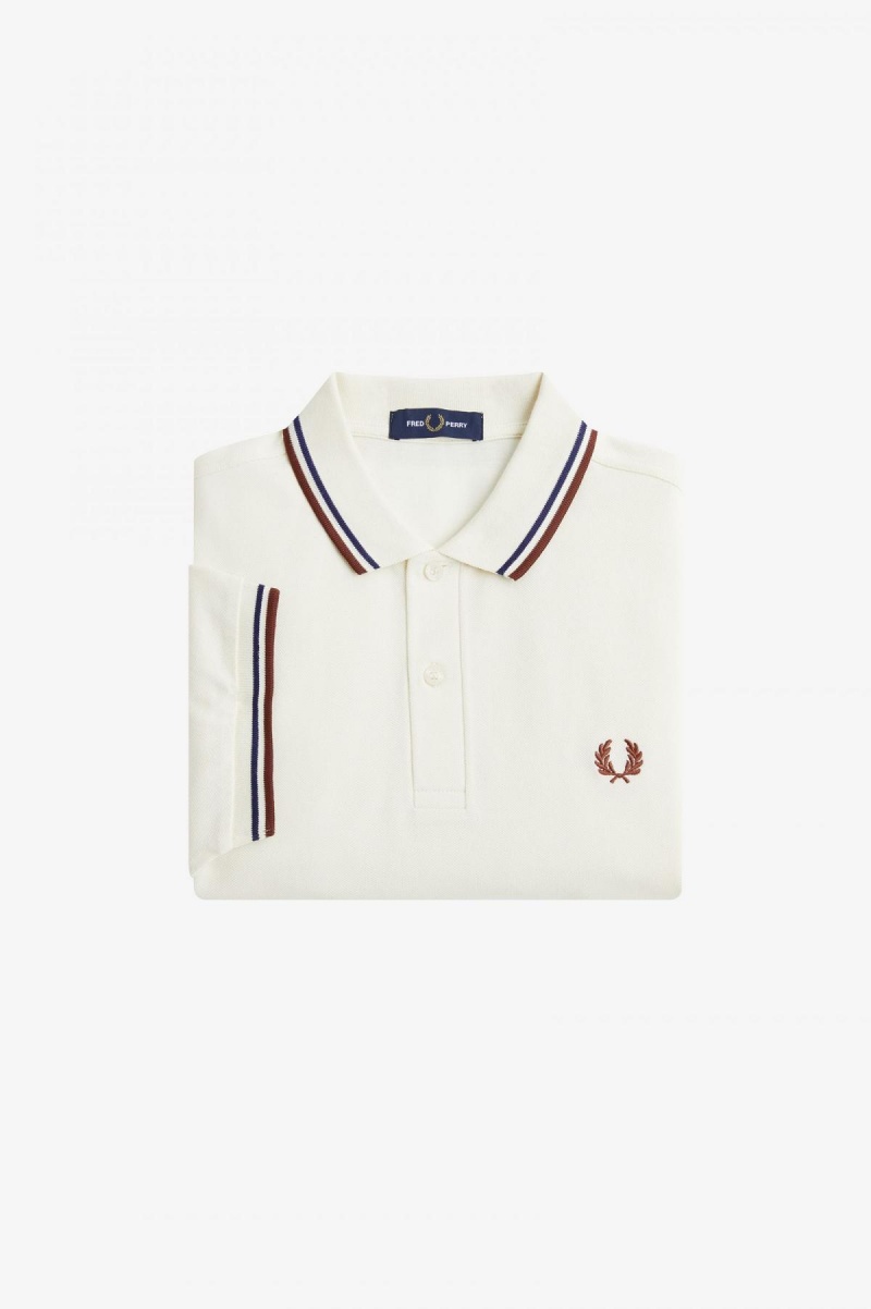 Fred Perry M3600 Polo Shirts Herren Navy Braun | ECHVG82594