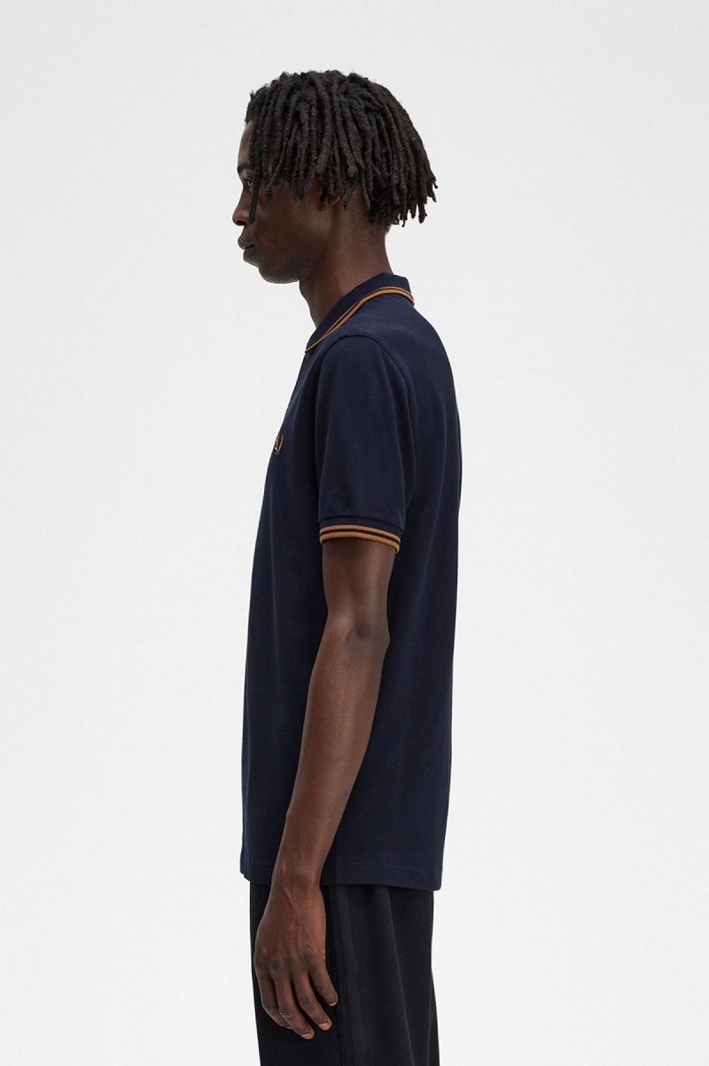 Fred Perry M3600 Polo Shirts Herren Navy Dunkeldunkel | FCHHY62365