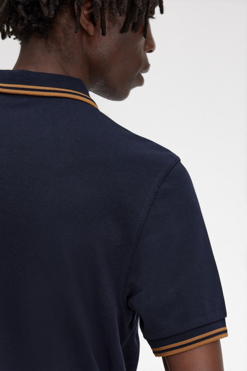 Fred Perry M3600 Polo Shirts Herren Navy Dunkeldunkel | FCHHY62365