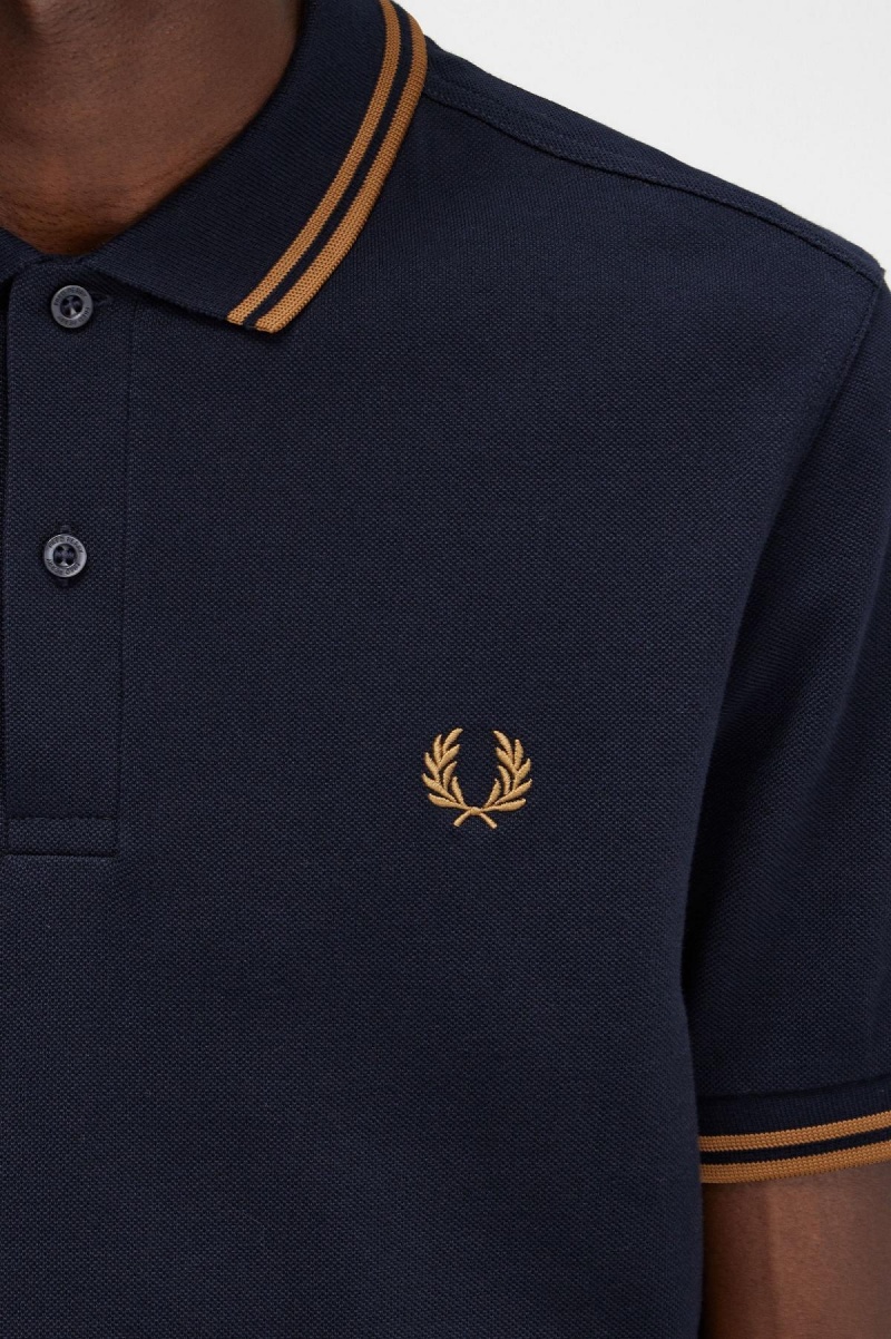 Fred Perry M3600 Polo Shirts Herren Navy Dunkeldunkel | FCHHY62365