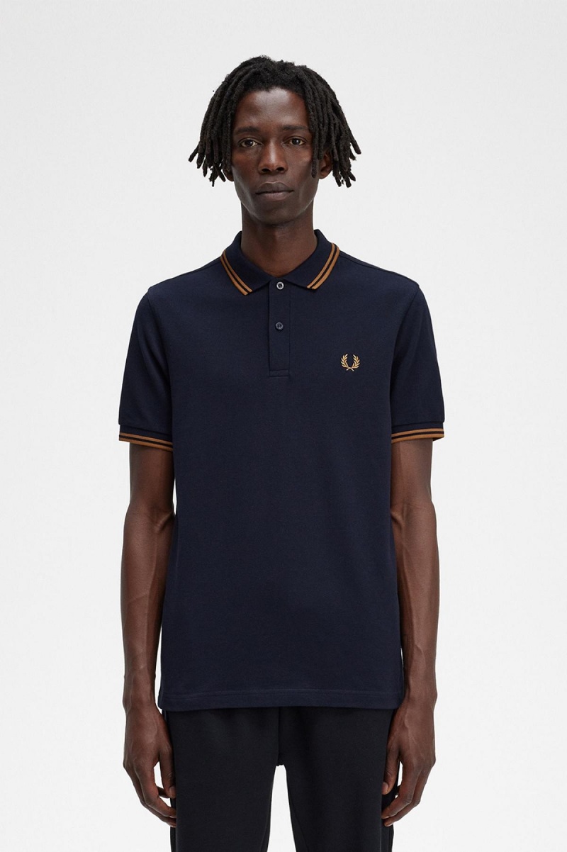 Fred Perry M3600 Polo Shirts Herren Navy Dunkeldunkel | FCHHY62365
