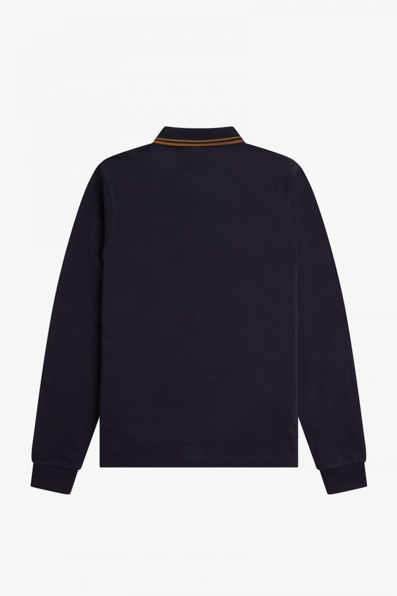 Fred Perry M3636 Fred Perry Shirt Herren Navy Dunkeldunkel | PCHER74948