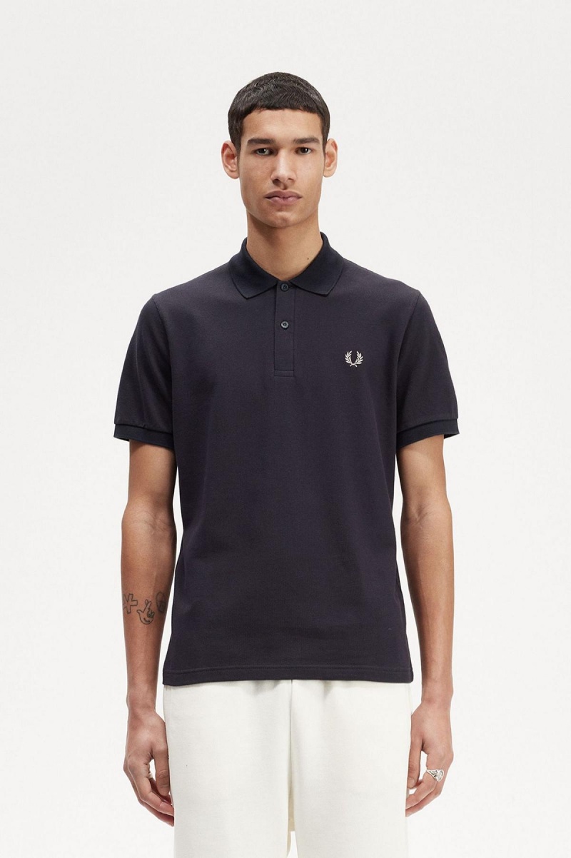 Fred Perry M3 Fred Perry Shirt Herren Navy Hell | DCHVO24340