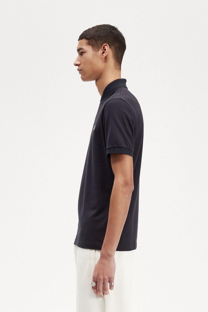 Fred Perry M3 Fred Perry Shirt Herren Navy Hell | DCHVO24340