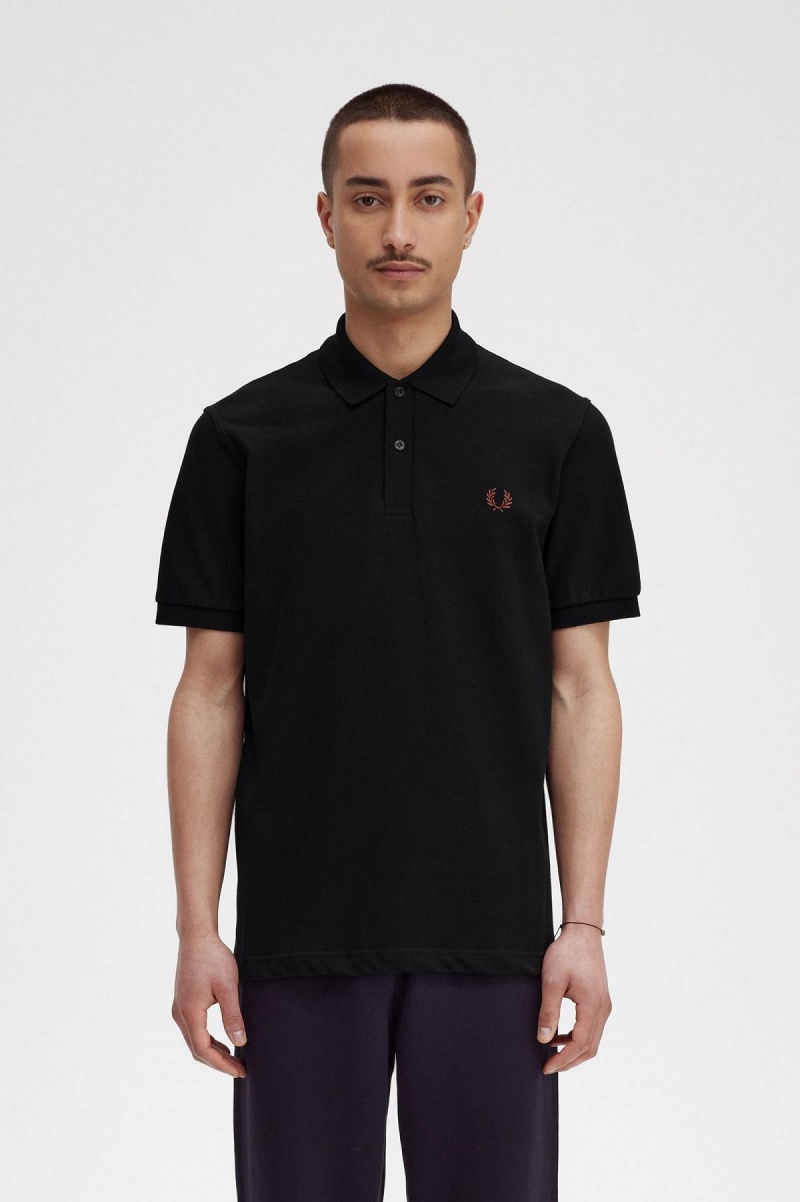 Fred Perry M3 Fred Perry Shirt Herren Schwarz Braun | ZCHNQ54372