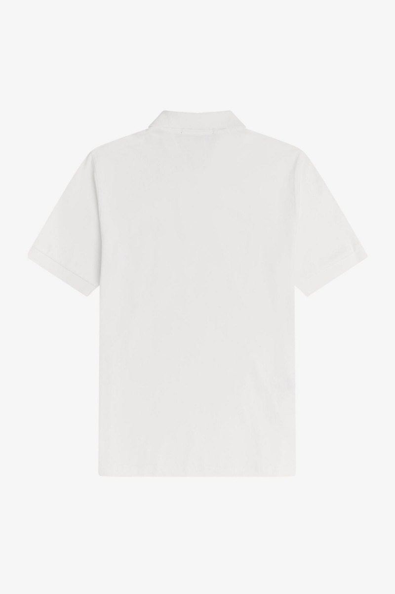 Fred Perry M3 Fred Perry Shirt Herren Weiß Navy | SCHNY84649