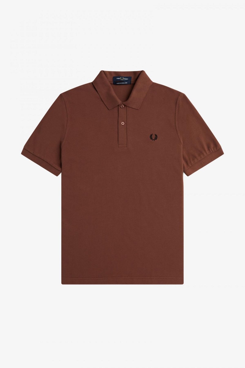 Fred Perry M3 Polo Shirts Herren Braun Schwarz | CHDFL85132