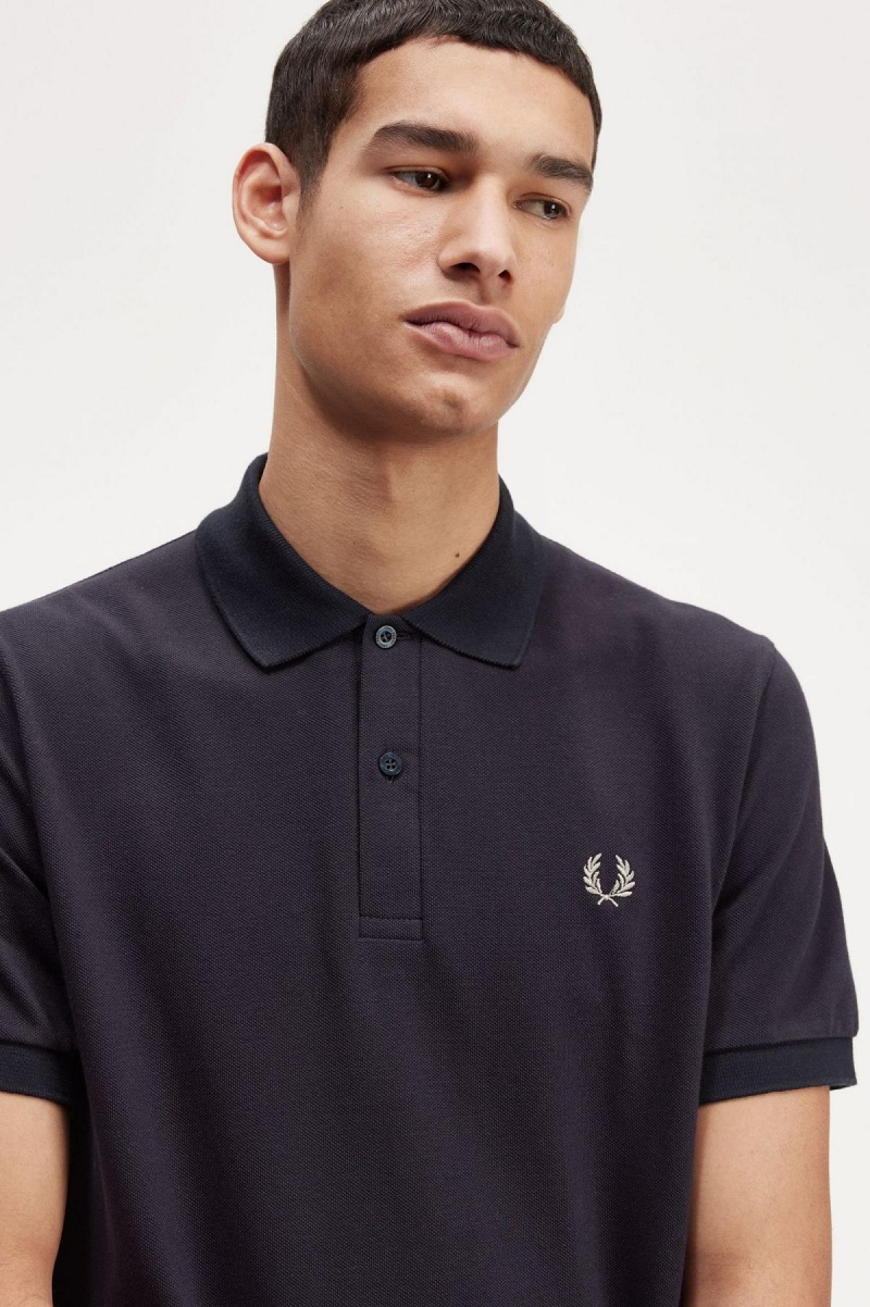 Fred Perry M3 Polo Shirts Herren Navy Hell | PCHQX46623
