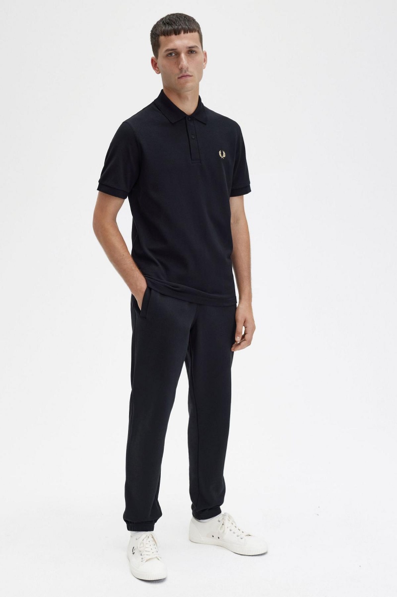 Fred Perry M3 Polo Shirts Herren Schwarz | MCHHR74254