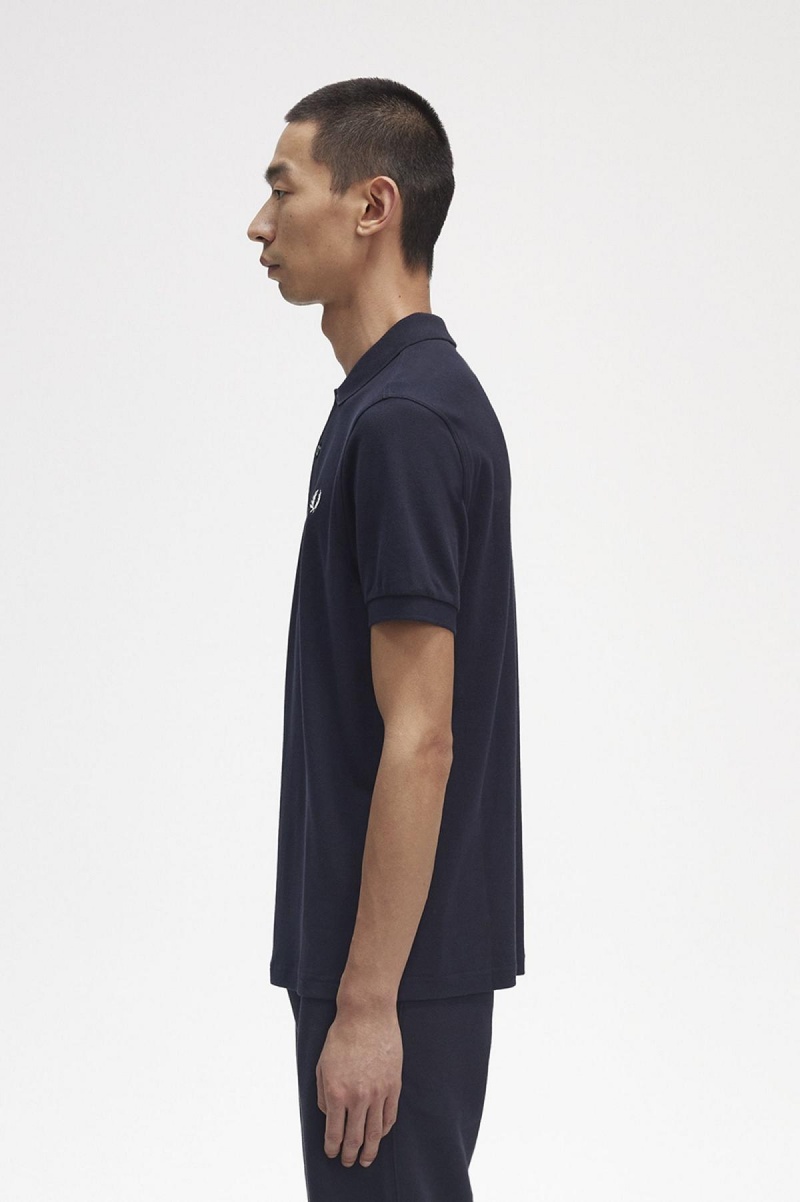 Fred Perry M6000 Fred Perry Shirt Herren Navy Weiß | CHQAV70196