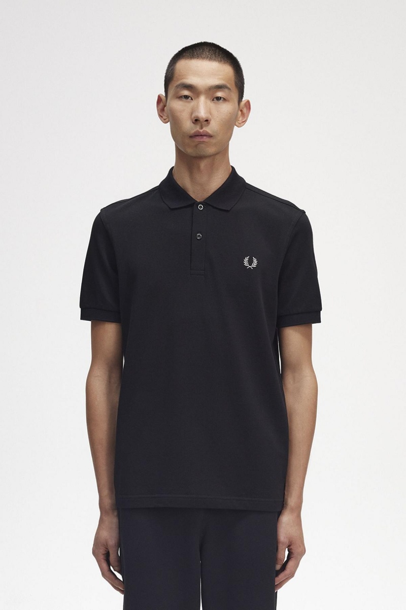 Fred Perry M6000 Fred Perry Shirt Herren Schwarz | CHDFL94068