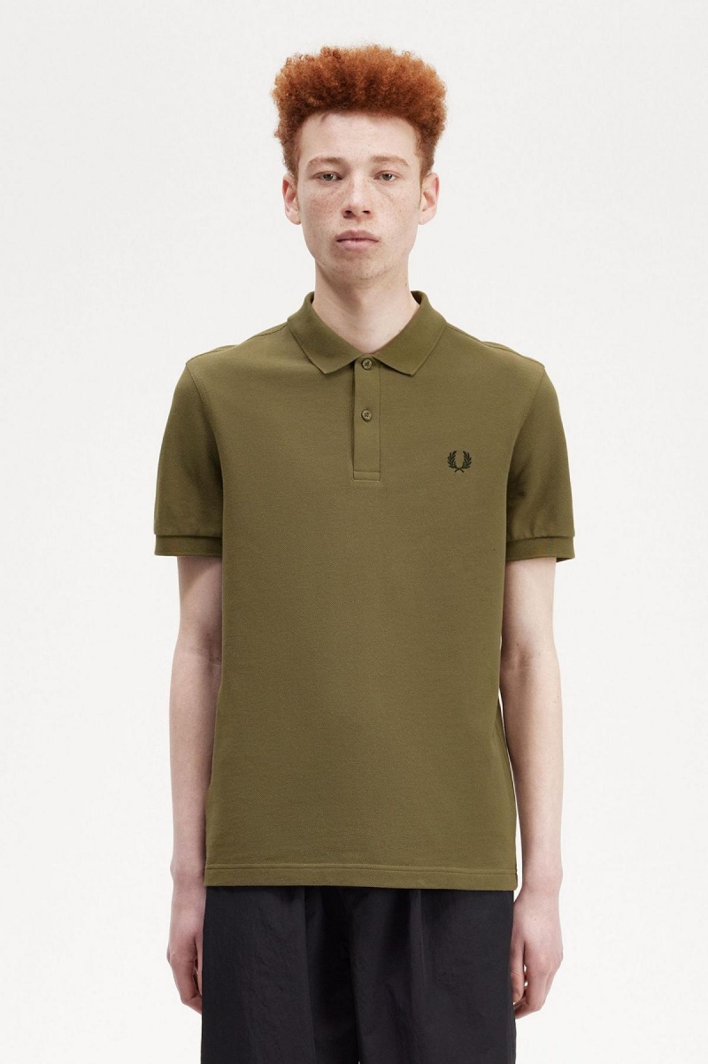 Fred Perry M6000 Fred Perry Shirt Herren Grün Schwarz | CHJBT50831