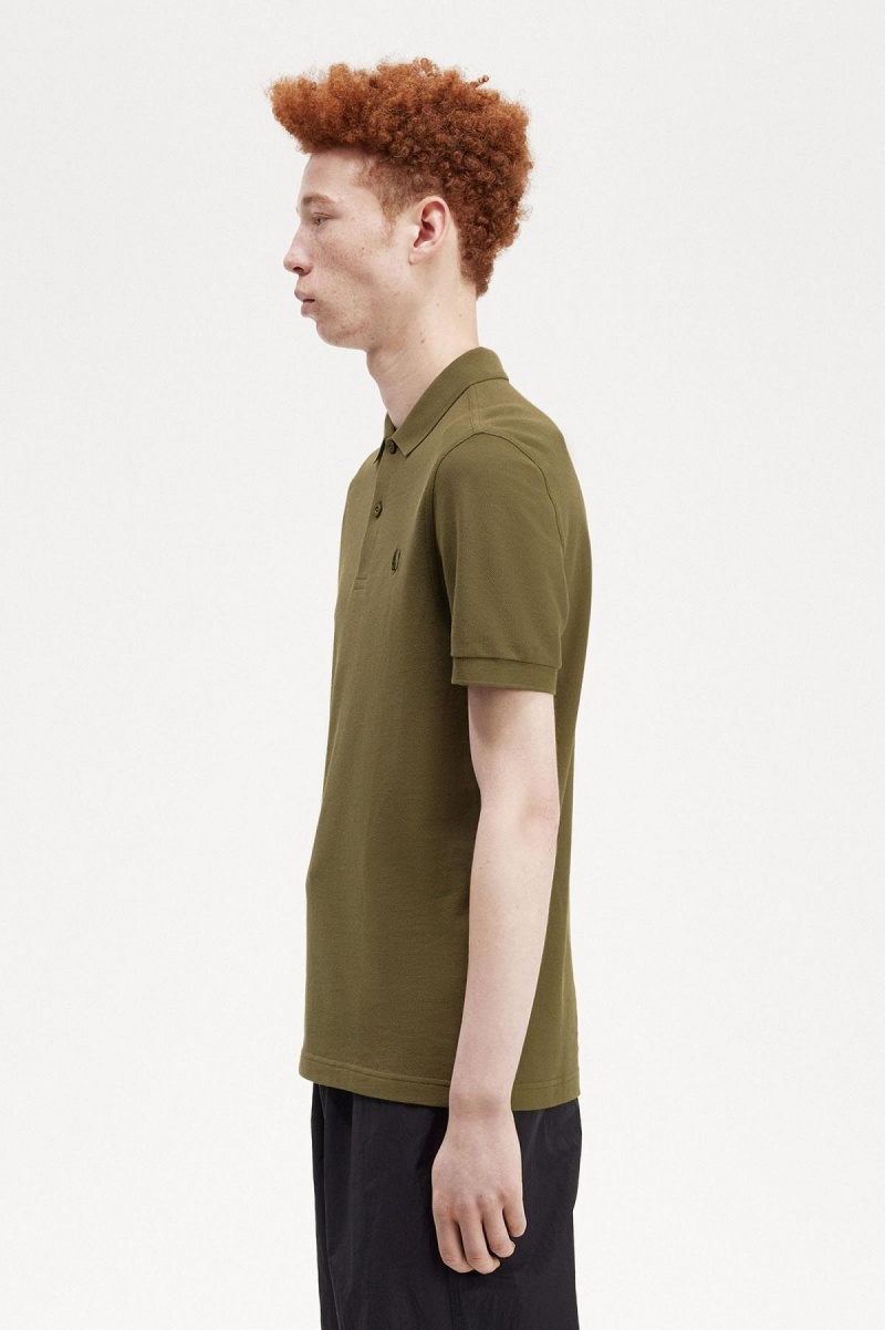Fred Perry M6000 Fred Perry Shirt Herren Grün Schwarz | CHJBT50831