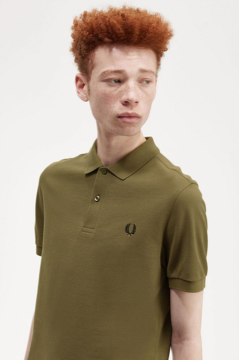 Fred Perry M6000 Fred Perry Shirt Herren Grün Schwarz | CHJBT50831