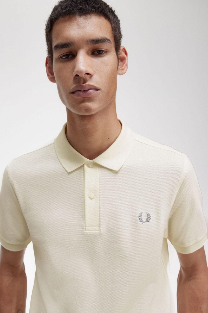 Fred Perry M6000 Fred Perry Shirt Herren Ecru / Limestone | LCHTR28240